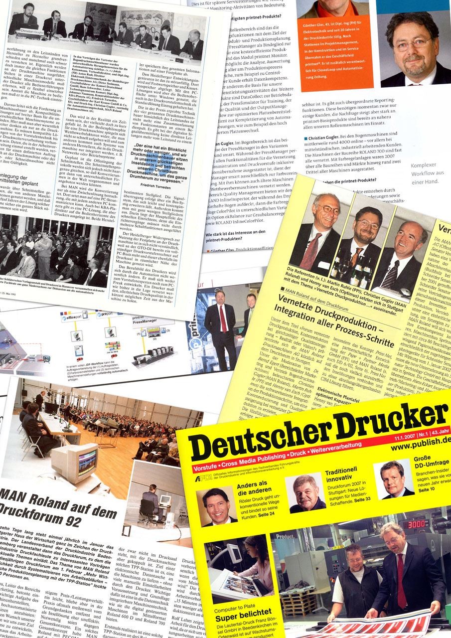 Christian Gugler in der Fachpresse (Auswahl)